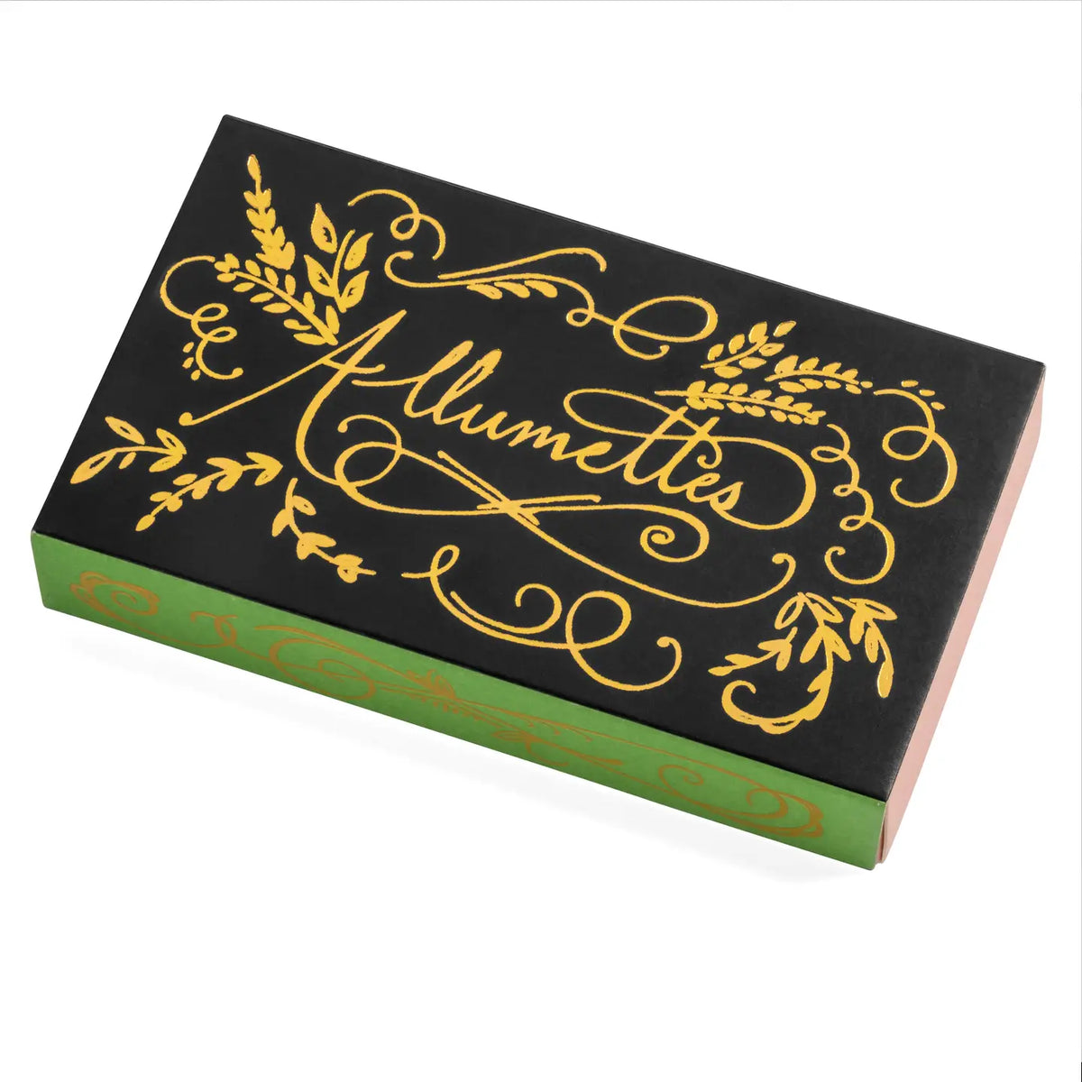 Decorative Black Swirl Box Matches