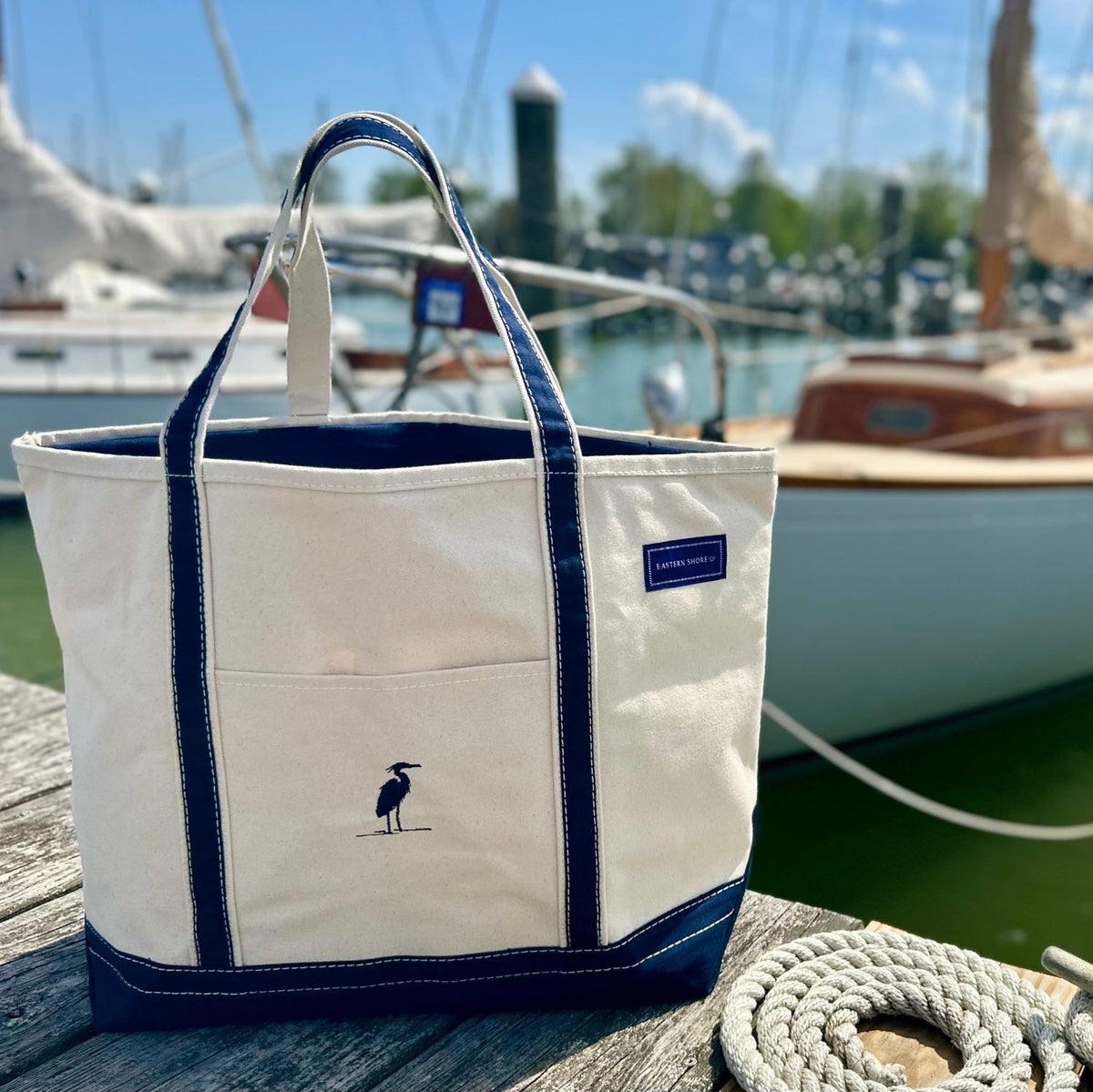 Large Classic Tote Bag from Our Heron Collection