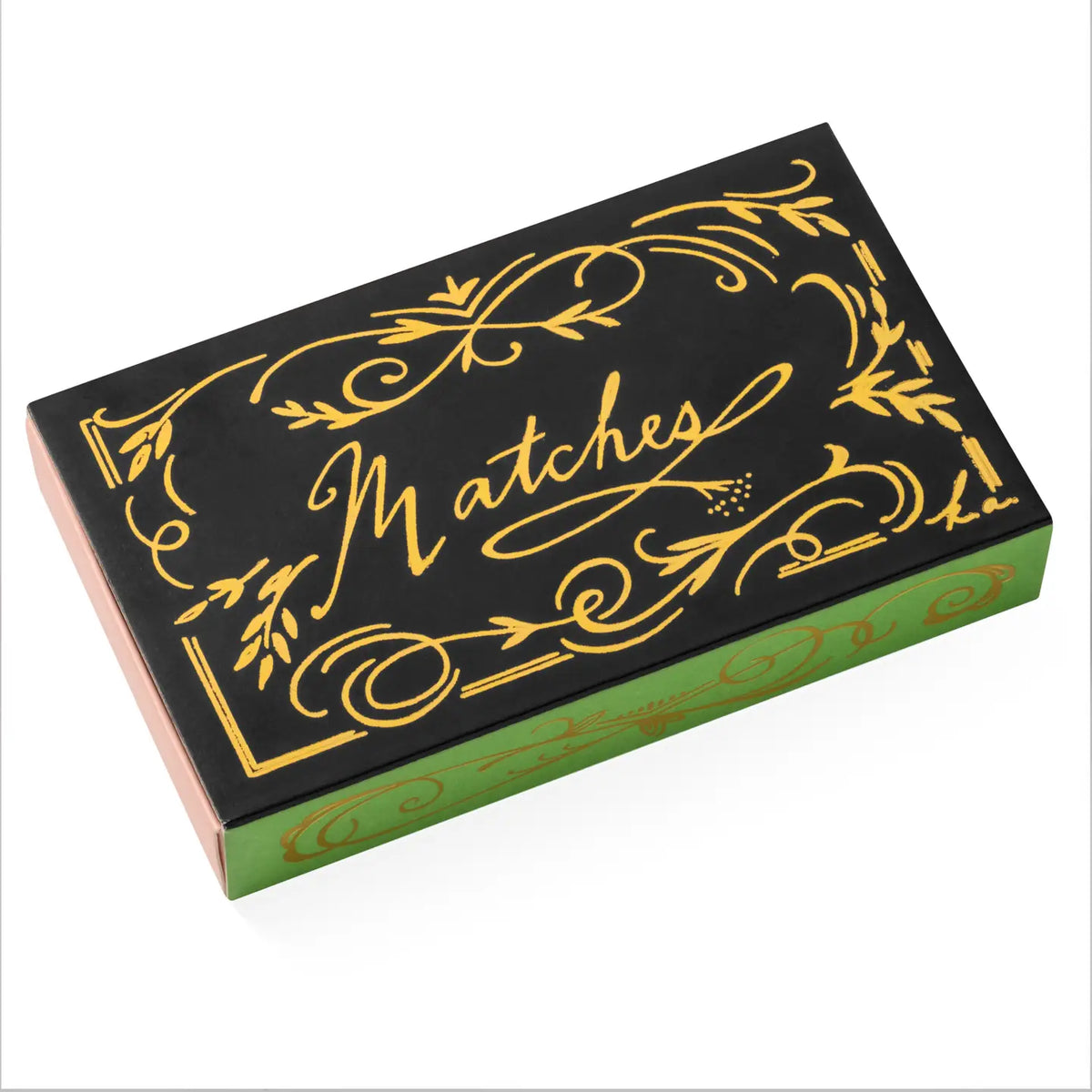 Decorative Black Swirl Box Matches