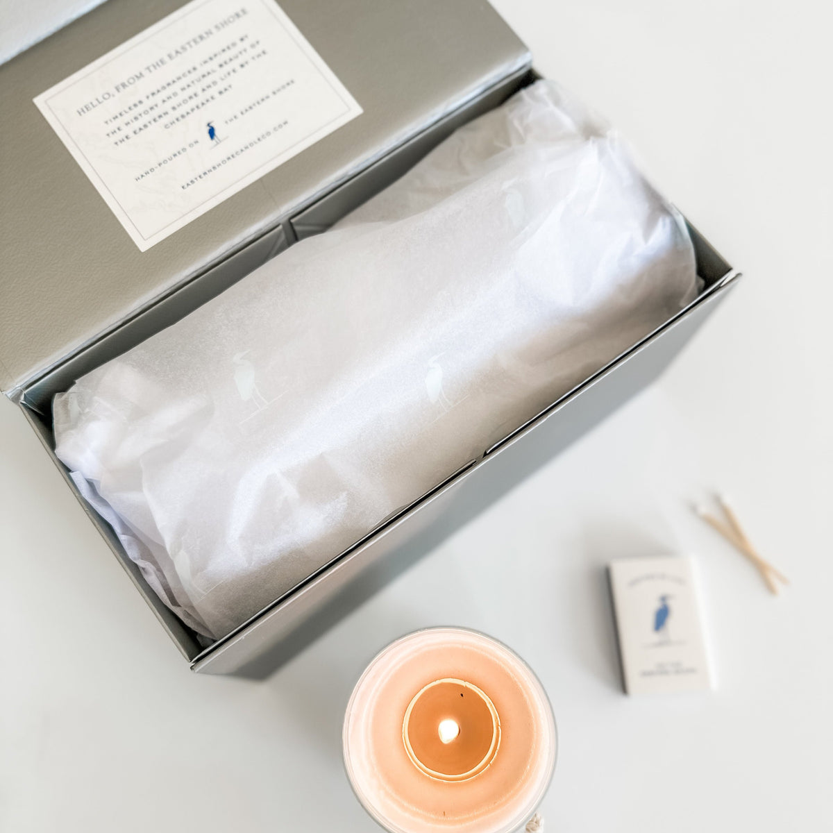 The Heron Gift Set in Shimmery Silver